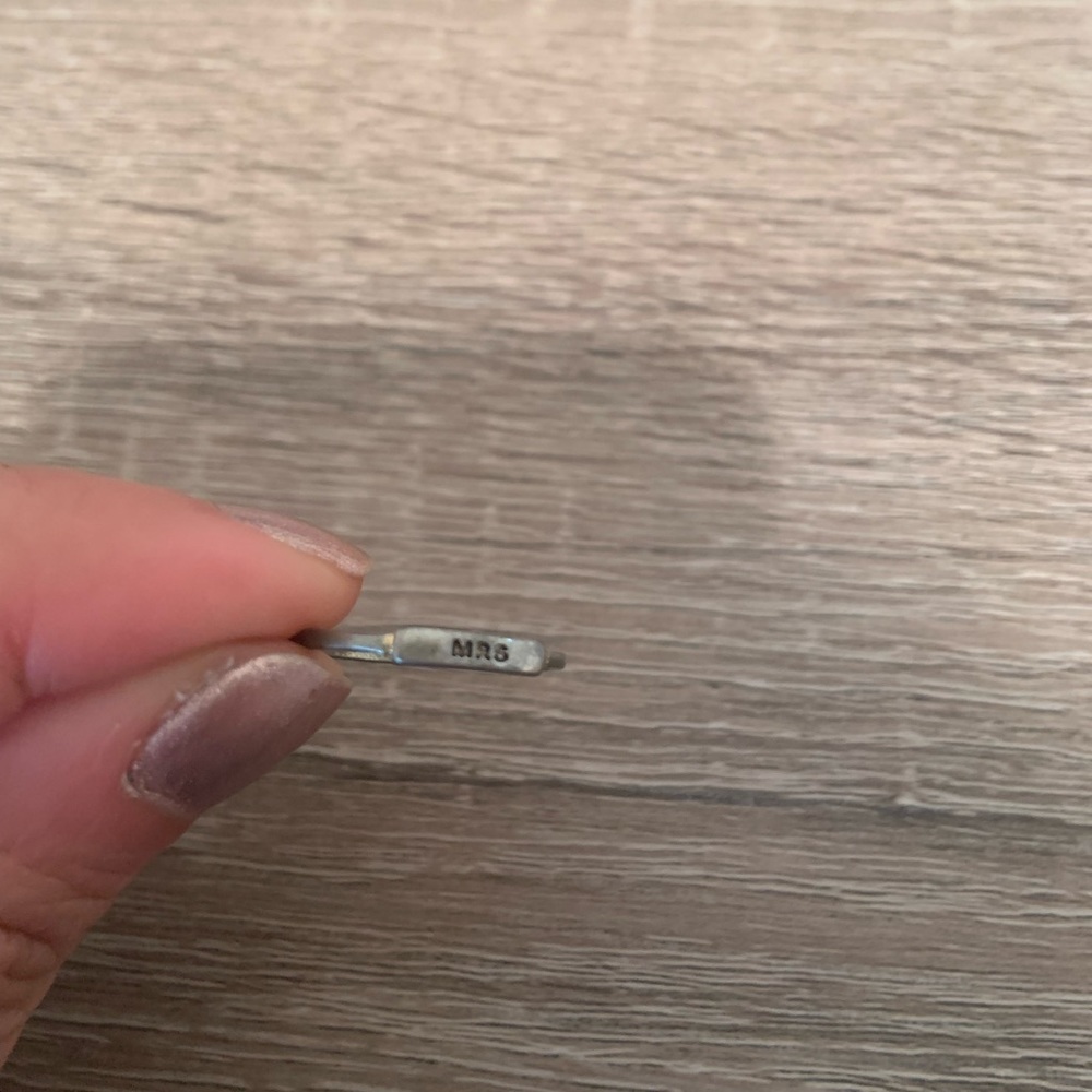 “MRS.” RING SIZE 7 STAINLESS STEEL